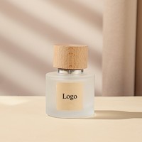 Vente en gros de flacons de parfum en verre ronds, givrés, transparents, en 30 ml et 50 ml