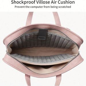 Bolso Tote Rosa para Portátil, para Mujeres y Adolescentes, Ligero, Funda para Portátil de 15.6 Pulgadas, Logotipo Personalizado, Elegante, Impermeable, Cierre de Cremallera Oxford, para la Escuela - Product Image 4