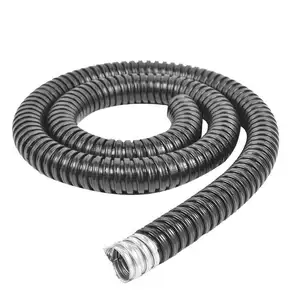 Embalagem de cabo de PVC de alta temperatura em aço galvanizado com tubo corrugado Mangueira de metal revestida de plástico