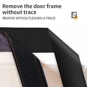 Moustiquaire brodée moderne en maille de 1 mm avec ouverture latérale, panneau de <span class=keywords><strong>porte</strong></span> brodé, <span class=keywords><strong>rideau</strong></span> anti-moustiques <span class=keywords><strong>pour</strong></span> crochets, garantie 1 an - Product Image 6