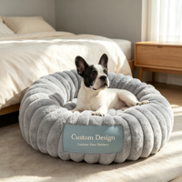 Cama para Perros y Gatos de Alta Calidad, Personalizable con Logotipo, Acogedora y Suave