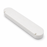Plaque de protection de loquet de porte imprimée en 3D sur mesure, blanche, prototype OEM par injection, accessoire de quincaillerie pour serrure de porte