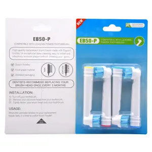 BAOLIJIE OEM & ODM EB50-P оральный пластиковый уход за звуком Съемная Сменная головка зубной щетки Электрическая головка зубной щетки