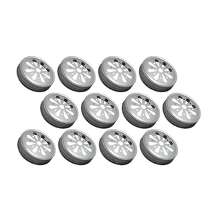 Approvisionnement creux fleur Daisy mason pot couvercle en paille spirale verre bouteille ronde en métal couvercle en fer blanc - Product Image 1