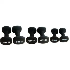 Dumbbell dilapisi neoprena, Angkat Berat Badan Anti licin pegangan halter Neoprene lembut