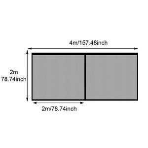 कारखाने थोक आधुनिक फ्रेंच डिजाइन एकल डबल कार गैरेज दरवाजा स्क्रीन बाहरी चुंबकीय बंद के साथ चुंबकीय बंद के साथ - Product Image 3