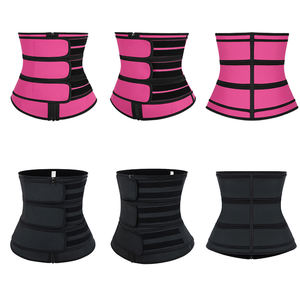 HEXIN เข็มขัดรัดเอวแบบรูดซิป7เหล็ก,เข็มขัดฝึกเอวทำจาก<span class=keywords><strong>ย</strong></span>างปี100% - Product Image 5