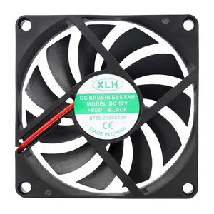 8010 24v dc 80x80x10mm high flow low noise thinnest blades waterproof Fire-proof Material cooling fan