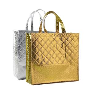 Bolso tejido de algodón en relieve de alta calidad respetuoso con el medio ambiente bolsa de compras suministro directo de fábrica - Product Image 1