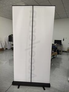 Stan Display gulungan atas dapat ditarik bahan besi dasar kosong Promosi dudukan spanduk dapat ditarik - Product Image 4