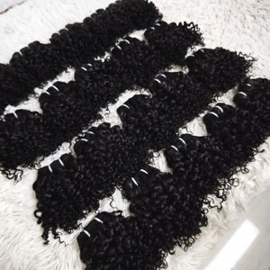 Promoción Letsfly: 5.1$ 1 unidad, 50 gramos, 11A, 8 pulgadas, rizado profundo, 100% cabello humano, paquetes de cabello brasileño Remy negro/mezcla marrón al por mayor - Product Image 5