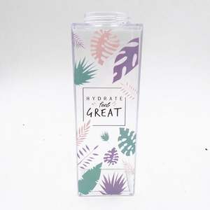 Expédition rapide, gobelet personnalisé, bouteilles en plastique transparentes pour boire de l'eau avec emballage en boîte - Product Image 1