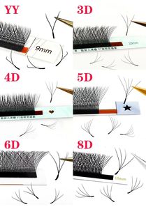 Productos de pestañas en forma de <span class=keywords><strong>Y</strong></span> individuales de longitud mixta personalizados de alta calidad Pestañas postizas suaves naturales negras mate <span class=keywords><strong>YY</strong></span> W Lash - Product Image 4