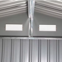 Kit de hangar métallique économique à monter soi-même, bâtiment de rangement en acier facile à assembler, abri utilitaire extérieur pour jardin, idéal pour les propriétaires