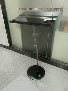 Podio Curvo <span class=keywords><strong>de</strong></span> Acrílico Negro + <span class=keywords><strong>Mesa</strong></span> Negra Desmontable, Plataforma <span class=keywords><strong>de</strong></span> Acrílico <span class=keywords><strong>para</strong></span> Podio, <span class=keywords><strong>Atril</strong></span> con Soporte <span class=keywords><strong>para</strong></span> <span class=keywords><strong>Libros</strong></span> <span class=keywords><strong>para</strong></span> Escuela o Iglesia - Product Image 6