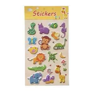 Aangepaste Kawaii Kinderen Decoratieve 3d Gezwollen Stickers Voor Kinderen, 3d Gezwollen Bubble Stickers Voor Kinderen