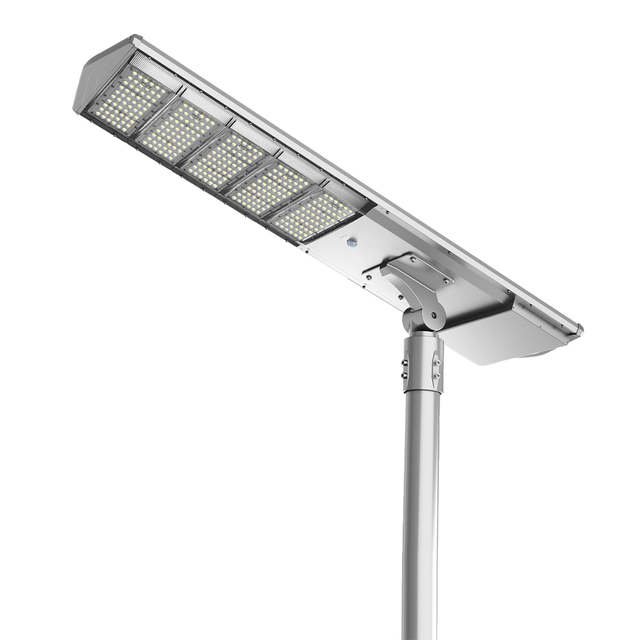 Adjustable Solar Street Lamps LED Light Source IP66 Rating AC DC Highway Application High-Efficiency Lithium Battery Adjustable