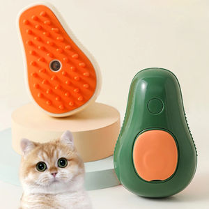 Cepillo de Aseo para Gatos con Pulverizador de Agua Eléctrico, Cepillo de Depilación de Plástico Suave y Ecológico, Cepillo de Baño para Mascotas, Suministros de Aseo - Product Image 1
