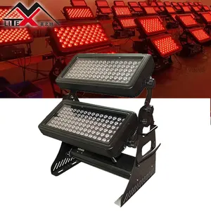 High power outdoor building light 10w*96 waterproof IP65 rgbw 4in1 double led city color wall washer light for dj stage light