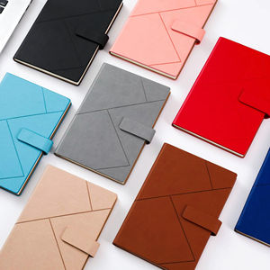 2025 Custom Leather Cheap Hardcover Journal Diary <b>Notebooks</b> Weekly Monthly Planner with Magnetic with <b>square</b> Buckle for Gift - Product Image 1