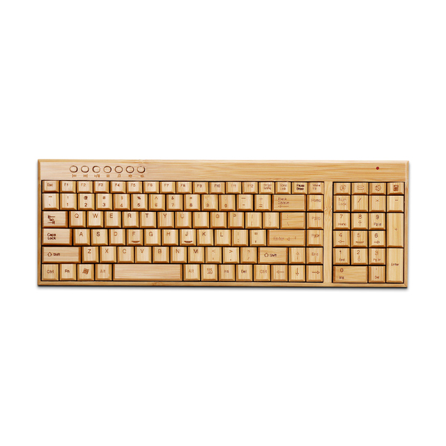 Factory Direct Supply Gaming Wireless Mechanical Tablet Keyboard Bamboo Desktop Technology USB Promotional Gadget No Case China
