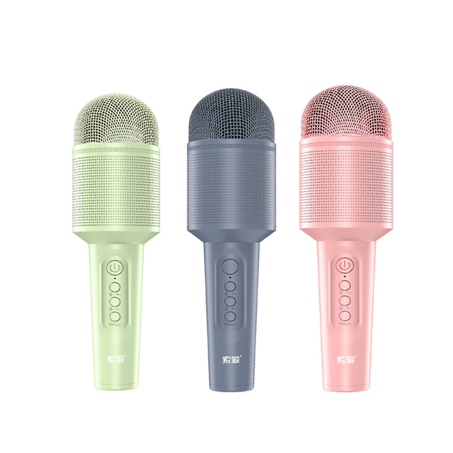 Portable Wireless Kids Karaoke Microphone Noise Cancelling Handheld Microphone for Home Party KTV Music & Singing Play