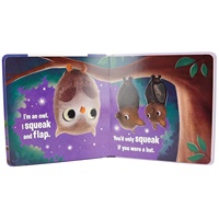 Livre sonore interactif en tissu peluche avec sons d'hiboux à toucher et à sentir, patchs sensoriels sonores d'hiboux à presser pour entendre, pour enfants