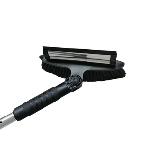 Thời Trang Mở Rộng Nhôm Xử Lý Kính Thiên Văn Công Cụ Làm Sạch Băng Phế Liệu Tuyết Làm Sạch Bàn Chải Xe Kính Chắn Gió Kim Loại Cửa Sổ - Product Image 1