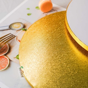 Plateaux ronds pour gâteaux SunShine, plateaux à gâteaux en gros, événement du Nouvel An, fête, plateau à gâteaux argenté - Product Image 6