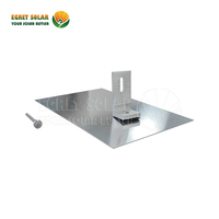 Kit de fixation solaire étanche en aluminium avec pieds en L pour toiture en tuiles d'asphalte