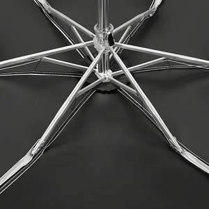 Parapluies de poche de voyage 5 plis personnalisables, mini parapluies portables d'extérieur anti-UV avec logo - Product Image 5