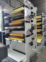 Machine d'impression flexographique semi-automatique à 4 couleurs ZBRY-450 pour étiquettes en structure empilée
