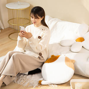 2024 più recente comodo cuscino per sedia a forma di gatto con cuscino per gatti di peluche di peluche cuscino per la casa per la sedia da ufficio - Product Image 2