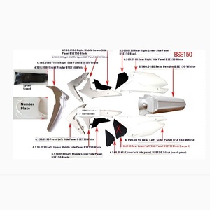 Nouveau CRF150 coque de moto tout-terrain <span class=keywords><strong>Bosser</strong></span> pièces en plastique BSE150 Titan systèmes de carrosserie d'apparence de véhicule complet - Product Image 3