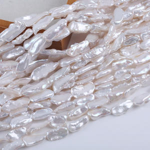 Collar y Pulsera de Perlas de Agua Dulce Naturales Zhuji de 10-11 mm, Color Blanco, Perlas Sueltas para DIY, Venta al por Mayor - Product Image 2