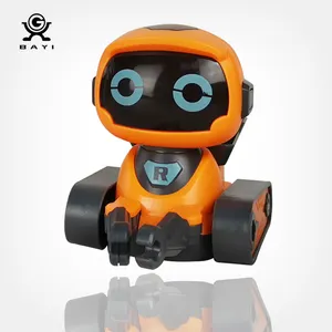 Karikatür akıllı saat uzaktan kumanda oyuncak RC Robot ile LED hediye oyuncak yürüyüş çocuklar için Robot
