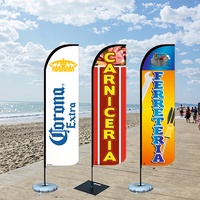 Offre Spéciale publicité de haute qualité personnalisé bière chaude Bar boucherie Restaurant quincaillerie commerce affichage plage plume drapeau