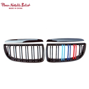 M3 style E90 gril de pare-chocs avant pour <span class=keywords><strong>BMW</strong></span> <span class=keywords><strong>série</strong></span> 3 E90 <span class=keywords><strong>M</strong></span> couleur double latte ligne style 2005-2008 - Product Image 2