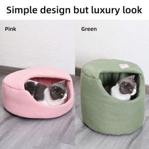 Luxury Custom <strong>Cat</strong> House Bed Wholesale Luxury Custom <strong>Cat</strong> <strong>Cave</strong> for Kittens Small Animals Dogs Removable Pet Bed Animal Print - Product Image 5