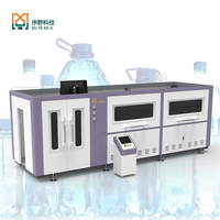 Máquina Sopladora de Botellas PET Automática de Alta Velocidad, Sistema de Control PLC XINJE, Moldeo por Inyección y Estirado SMC, Alta Productividad