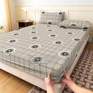 Wasserdichtes Einweg-Spann betttuch aus Polyester mit 2 Kissen bezügen Falten freies Bettwäsche set Pflegeleicht King & Queen Size Hotel Home - Product Image 6