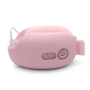 8S Roze Draadloze Smart Airbag Verwarmde Sonic Trillingen Muziek Eye Massage Elektrische Eye Massager Met Warmte Compressie