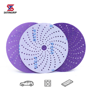 Disco de Lijado de 6 Pulgadas, Color Morado Ciclón, con Múltiples Orificios y Velcro, Kit Diario para Reparación de Carrocería y Colisiones, Se Pueden Mezclar SKU - Product Image 1