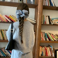 Daou Chouchous pour cheveux surdimensionnés de 19 cm avec plis à carreaux, accessoires capillaires durables de haute qualité pour femmes et filles, pour la décoration des cheveux en extérieur