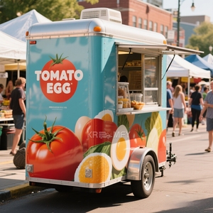 Camion de vente de crème glacée 2025 pour la vente au détail, remorque alimentaire entièrement équipée - Product Image 1