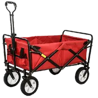 Chariot pliable silencieux, chariot de plage utilitaire de Camping, chariot à main en métal, chariot d'extérieur Portable, FW80