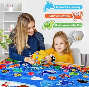 Dayanıklı 70 adet çift kalın çiftlik keçe kurulu hikaye seti keçe duvar aktivite kurulu meşgul kurulu hikaye seti duvar asılı bebekler için - Product Image 3