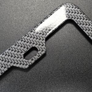 <span class=keywords><strong>Plaque</strong></span> avant arrière US à 2 trous Porte-étiquette de voiture en aluminium Noir en fibre de carbone Cadres de <span class=keywords><strong>plaque</strong></span> d'<span class=keywords><strong>immatriculation</strong></span> - Product Image 4