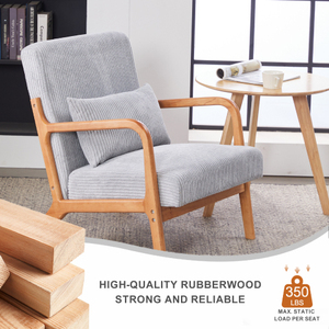Ensemble de canapé double et fauteuil individuel en lin sur mesure, design élégant pour maison moderne, hôtel, mobilier de chambre de haute qualité - Product Image 6