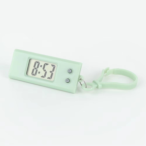 Wholesale With Buckle Triangle Electronic Hanging <b>Clock</b> Anti-fall Small Keyring Silent Mini <b>LED</b> Digital Backpack - Product Image 6
